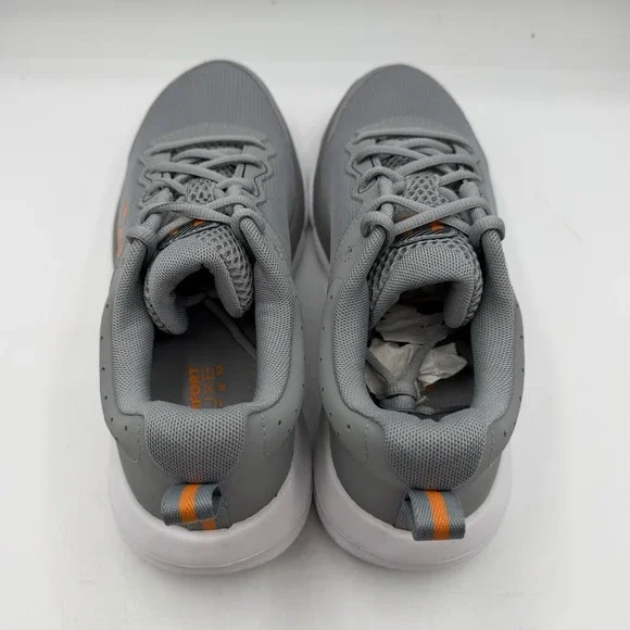 Under Armour UA Charged Assert 10 Shoes Mens 9.5 Grey/Orange Running Sneakers